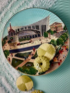 NEW Anthropologie "Holiday in the City"A 8" Salad/Dessert Plate: Nashville 2025